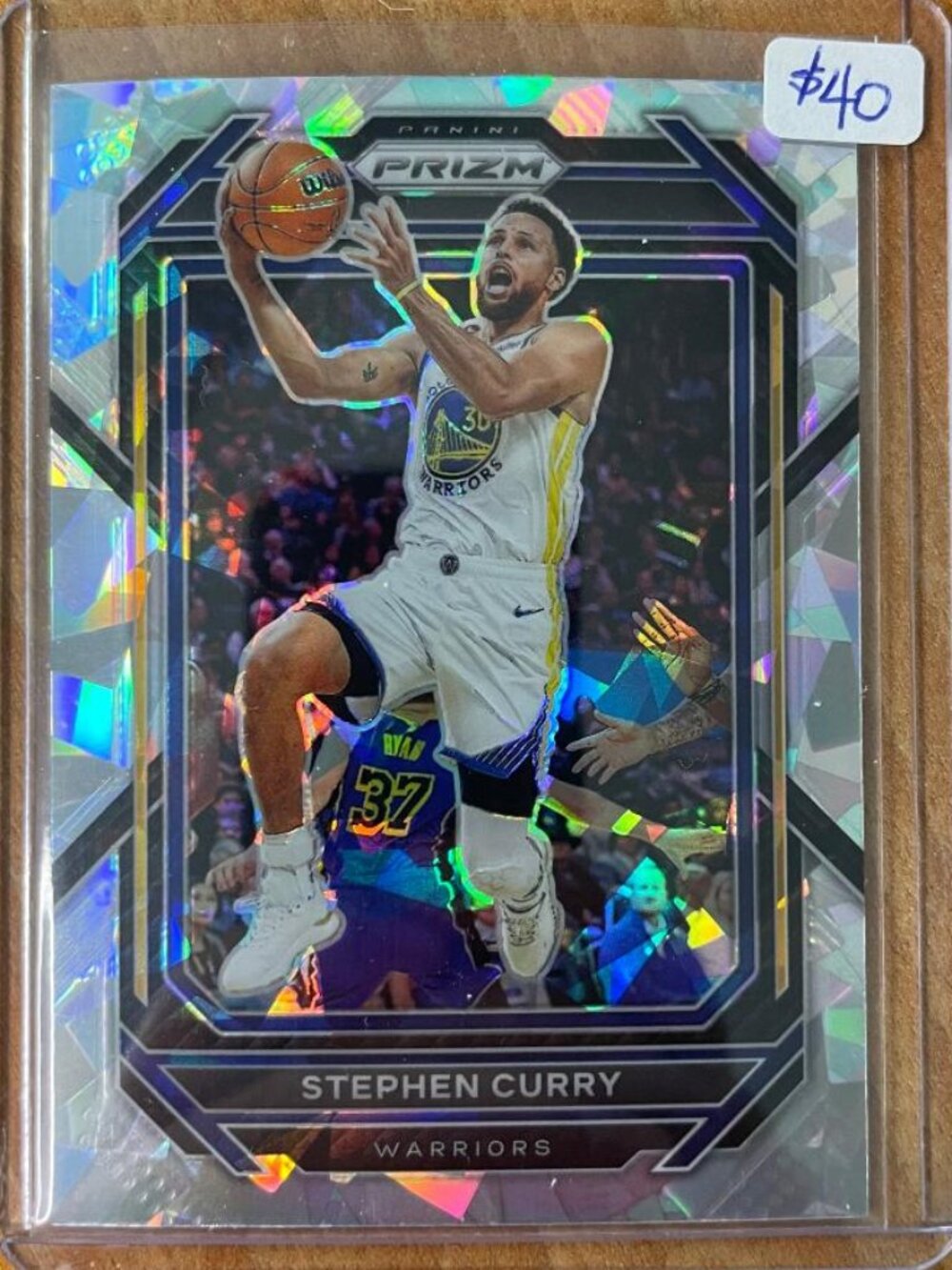 2022-23 Panini Prizm Prizms Ice #101 Stephen Curry Golden State Warriors